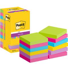 Notatblokk POST-IT SSN 76x76 Rainbow(12)