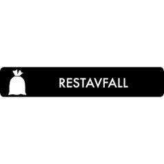 Kildesorteringsmagnet Restavfall 16x3cm