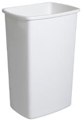 Avfallsbeholder plast 50L hvit