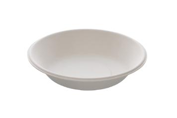 Tallerken dyp bagasse 18cm hvit (50)