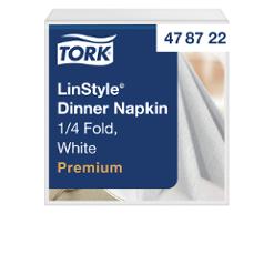 Serviett TORK LinStyle 39cm hvit (50)