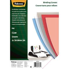 Omslag ring FELLOWES A4 200my Klar (100)