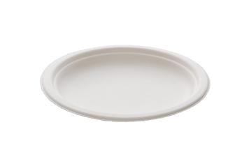 Tallerken bagasse 18cm hvit (50)