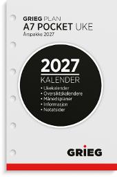 Årspakke GRIEG A7 2027 uke