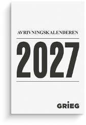 Avrivningskalender GRIEG 2027 medium