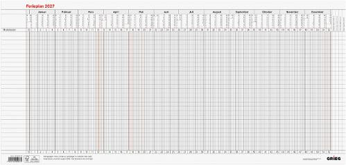 Ferieplan GRIEG 2027