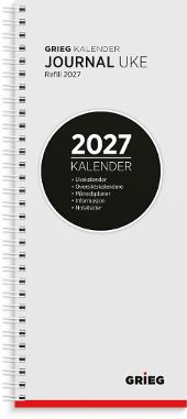 Journalkalender GRIEG 2027 spiral refill