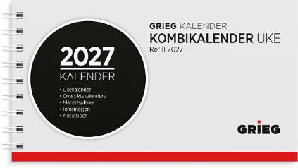 Kombikalender GRIEG 2027 spiral