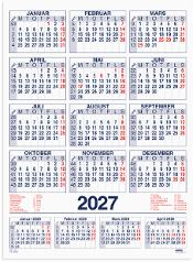 Plakatkalender GRIEG 2027 59x80 cm