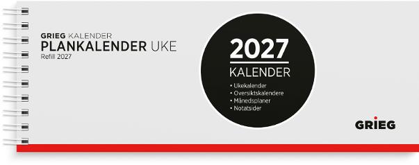 Plankalender GRIEG 2027 spiral