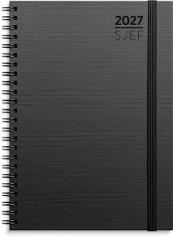 Sjefskalender GRIEG A5 spiral 2027 sort