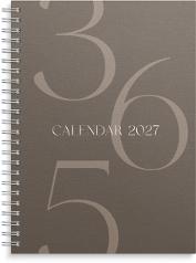 Ukekalender GRIEG Multi A5 2027 brun