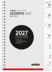 Ukekalender GRIEG Scorpio A5 2027 refill