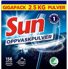 Maskinoppvask SUN pulver 2,5kg