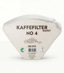 Kaffefilter no.4 bleket (200)