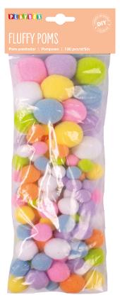 Pompom PLAYBOX pastell (100)