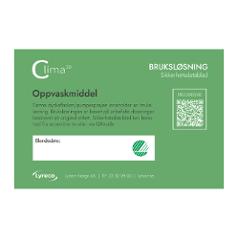 Bruksetikett CLIMA30 Oppvaskmiddel