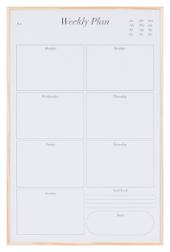Whiteboard BI-OFFICE 58,5x38,5cm ukeplan