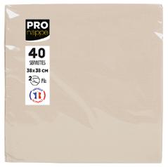 Serviett Pronappe 2L 38cm krem (40)
