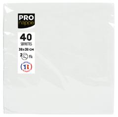 Serviett Pronappe 2L 38cm hvit (40)