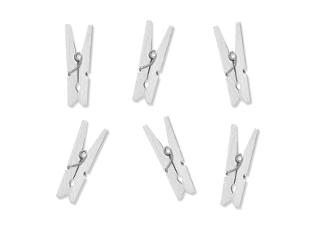 Treklype dekor 3cm hvit (20)