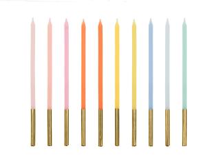 Kakelys 14cm assorterte farger (10)