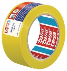 Varseltape TESA PVC gulv gul