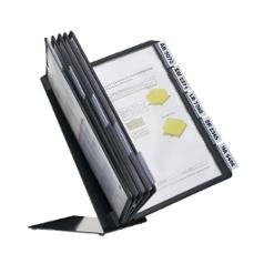 Bordstativ VARIO 10 lommer sort
