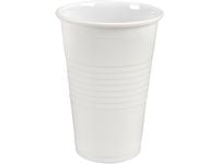 Plastglass ABENA PP 20cl hvit (100)