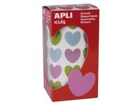 Stickers APLI hjerte past. 20x18mm (900)