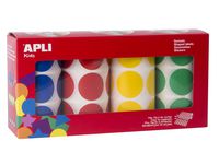 Stickers APLI blå/rød/gul/gr. (4)