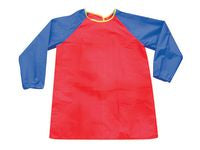 Maleforkle PLAYBOX 3-5 år 57cm rød/blå