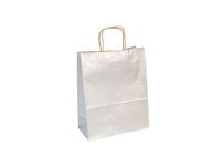 Gavepose CF kraft 22x10x27 cm sølv (25)