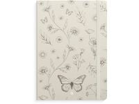 Notatbok BURDE Deluxe A5 butterfly