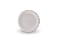 Tallerken bagasse 17cm hvit (50)