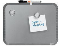 Whiteboard NOBO Slim-Line 22x28cm sølv