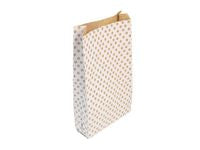 Gavepose CF kraft 21x37cm hvit/prikk(50)