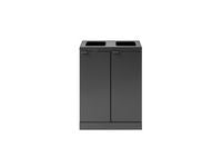 Avfallsbeholder BICA 871 2x45L antrasitt