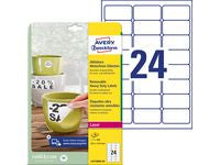 Etikett AVERY polyester 63,5x33,9 (480)