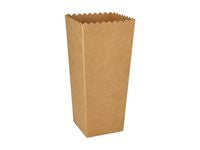 Popcorneske PURE papp 7x7x19,7cm (100)