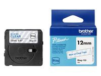 Tape BROTHER BTAG133 12mmx4m blå/klar