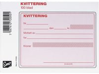 Kvittering EMO A6 selvkopi. 2x50set num