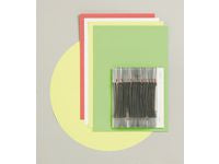 Plakatkartong A4 266gr 2S fluor gul