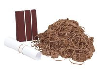 Gummistrikk GUMA nr 16 50g brun (220)
