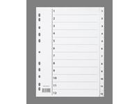 Register A4 PP 1-12 m/indeksark hvit