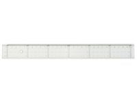 Linjal med tverrmåling 30cm