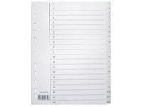 Register A4 PP A-Å m/indeksark hvit