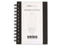 Notatbok GRIEG A7 70g 128s linjer sort