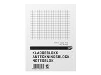 Kladdeblokk EMO A6 60g 100 blad ruter