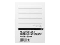 Kladdeblokk EMO A6 60g 100 blad linjer